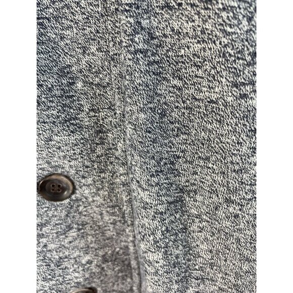 H&M Unisex Button Down Cotton Lightweight Hooded Jacket Size S Color Gray NWT - Picture 3 of 11